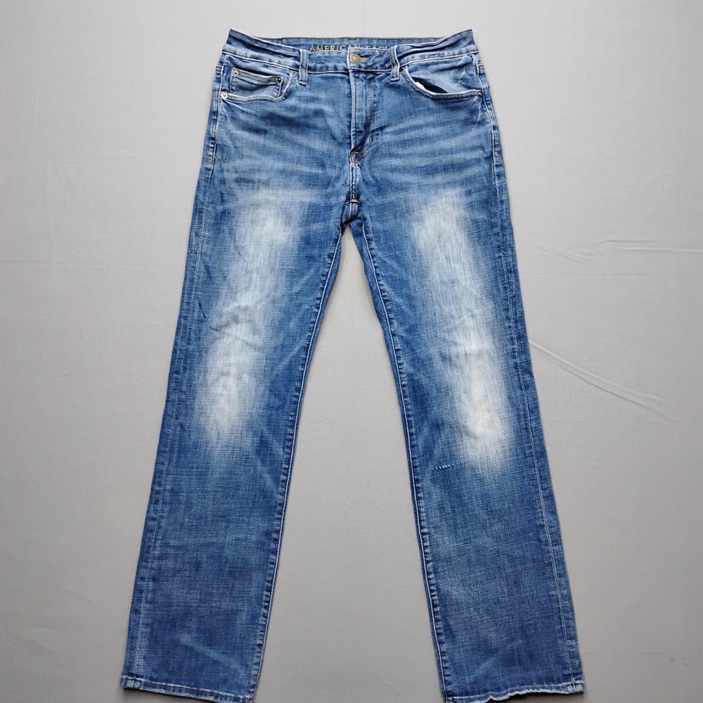 American Eagle Original Bootcut Jeans Mens 33x34 Blue Denim Medium Wash